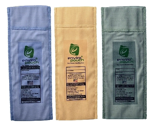 2.5"x8" Reusable autoclave sterilization pouches